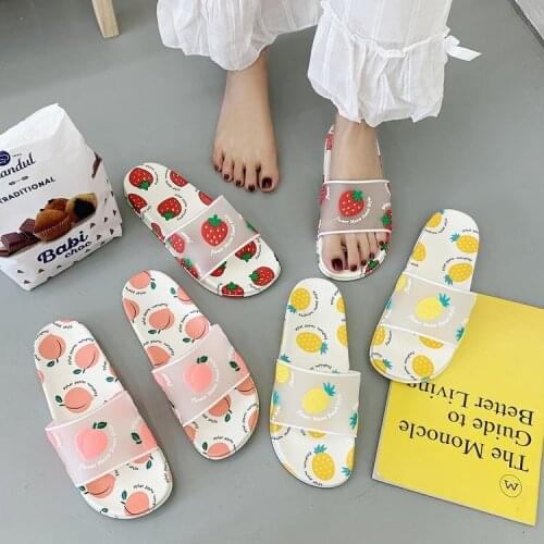 Flat bottomed beach slippers non slip soft bottomed Korean EVA injection shoes womens household slippers shoes for women