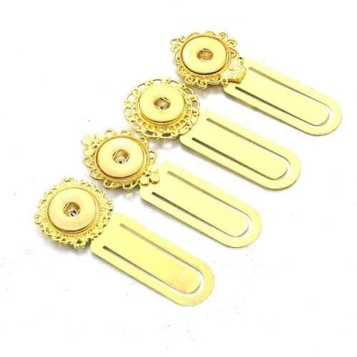 Wholesale Boom Life 2017 NEW Bookmarks snap button jewelry (fit 18mm 20mm snaps ) 4988