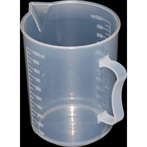250/500/1000/2000ml Transparent Kitchen Laboratory Plastic Measuring Cup Graduated Volumetric Container Tool 1 Pcs