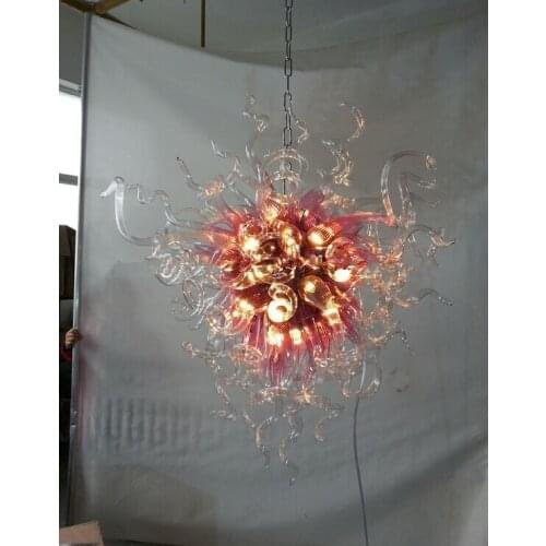 Home Decor Type Hand Blown Glass Material Chandelier with AC 110/120/220/240V LED Bulbs