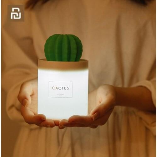 New Youpin 3life 280ML Cactus USB Mini Humidifier Ultrasonic Aromatherapy Car Humidifier Air Diffuser Mist Maker Night Light