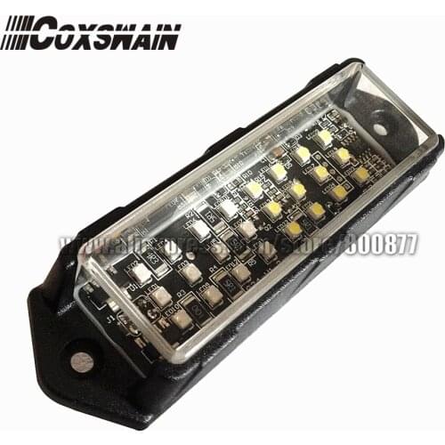 VS-958 Car external warning lights LED grill surface mount lighthead , DC12V, 21 flash pattern, 24 LEDs super bright, waterproof