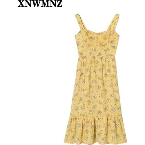 Желтые летние платья XNWMNZ China At AliExpress