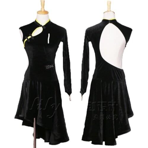 New Latin Dance Dress Competition Dress Costumes Skirt Performing Dress Adult Customize Children Red Matador Skirt Split Skirtes