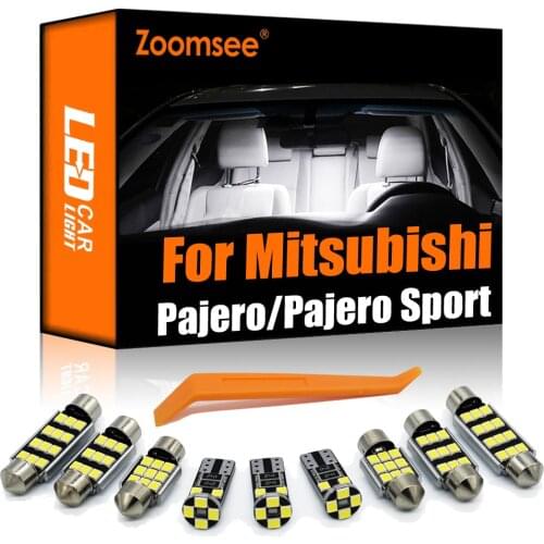 Zoomsee 7Pcs Interior LED For Mitsubishi Montero Shogun Pajero 4 V80 V93 V97 V98 2007-2020 Canbus Vehicle Bulb Indoor Dome Light