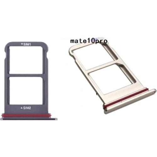 10Pcs/Lot. Original New SIM Card Reader Tray Holder Slot For huawei Mate 10 pro Sim Card Adapter Replacement