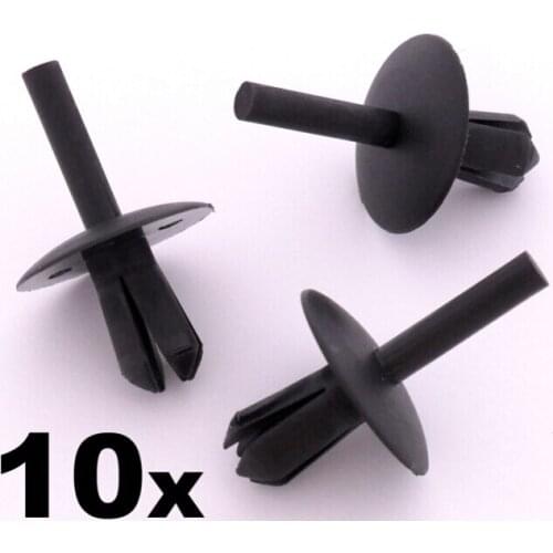 10x For Iveco Plastic Trim Clips- Rivet for bumpers, shields, guards, wheel arches