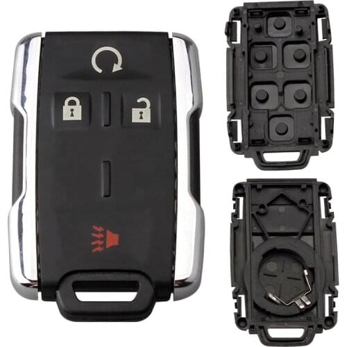 3+1 Buttons Durable Car Smart Remote Key Shell Auto Car Key Replacement Case Car Style Fit for GMC Chevy M3N-32337100