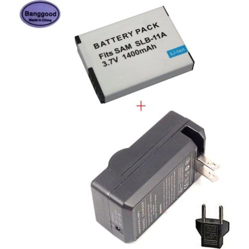 Banggood 3.7V 1400mAh SLB-11A SLB11A Camera Battery for Samsung WB1000 WB5000 CL65 CL80 HZ25W ST1000 ST5000 ST5500 TL240 TL320