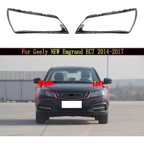 Car Front Glass Lens Lamp Shade Shell For Geely NEW Emgrand EC7 2014 2015 2016 2017 Transparent Auto Light Case Headlight Cover