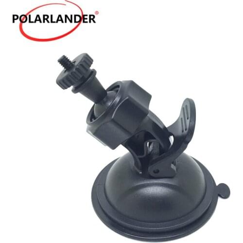Car DVR Bracket High Quality 360°Rotation Universal Interface Adjustable Neck 4MM/6MM Round Head Suction Cup Type Reliable Black