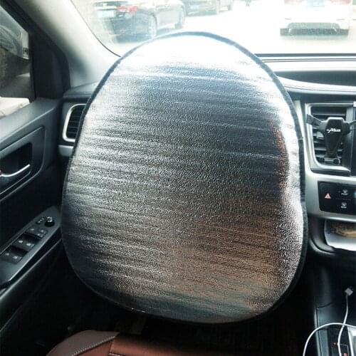 Auto Steering Wheel Sunshade Summer Pearl Cotton Bubble Shade Aluminum Foil Reflective Heat Insulation Car Interior Accessories