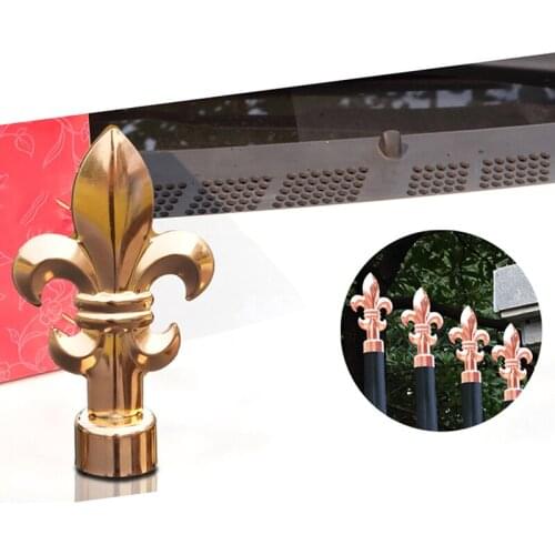 Freeshipping 165mm Rose Gold Color Decoration Handrail Armrest Stair Fence Gate Door Top Tip Parts Head for Outdoor