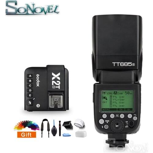 Godox TT685S 2.4G HSS 1/8000s TTL GN60 Wireless Speedlite Flash With X2T-S TTL Transmitter Trigger for Sony A6400 A7RIII A7S A9