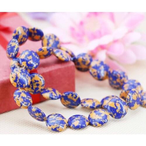 12mm Prevalent Blue Wintersweet Turkey Stone Abacus loose DIY beads Jewelry crafts making design 15inch Women Girls Gifts stone