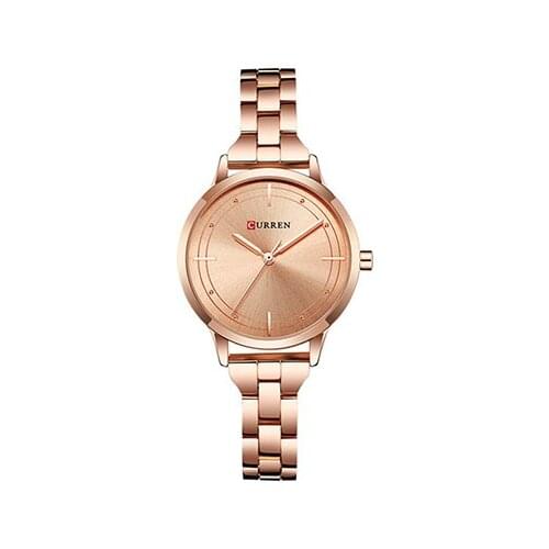 CURREN 9019 Women New Rose Gold Quartz Watches Elegant Stainless Steel Bracelet Watches Ladies Brand Luxury Female Wrist Watch