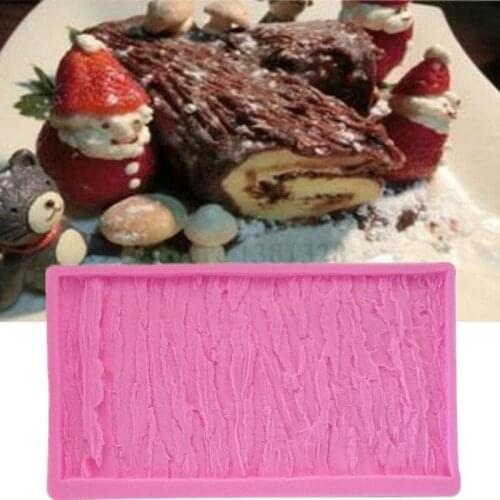 Bark Shaped Tree lace Baking Tool fondant silicone mold for cake decorating T0597