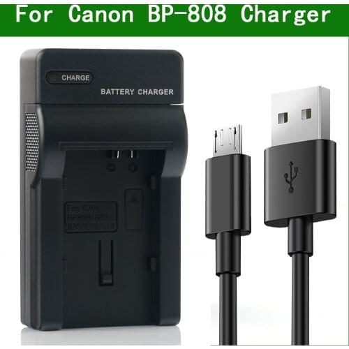 LANFULANG BP 808 Battery Charger Kit for Canon HF M43 M306 M36 FS200 FS30 FS31 FS300 FS22 FS21 FS20 FS11 FS100 FS10 FS40