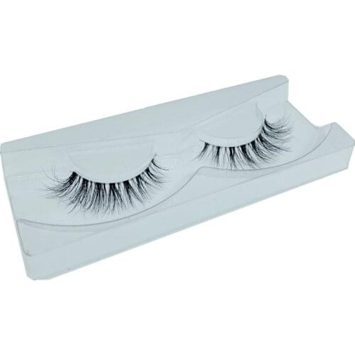Short natural nude makeup false eyelashes 3D mink hair handmade transparent stalk comfortable simulation 33 optional NL series