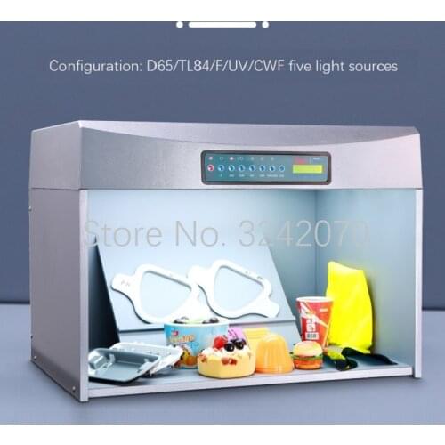 FREE SHIPPING Color Matching Cabinet 5 light sources: D65 TL84 UV F CWF Size:71*42*57cm Customizable Color Assessment