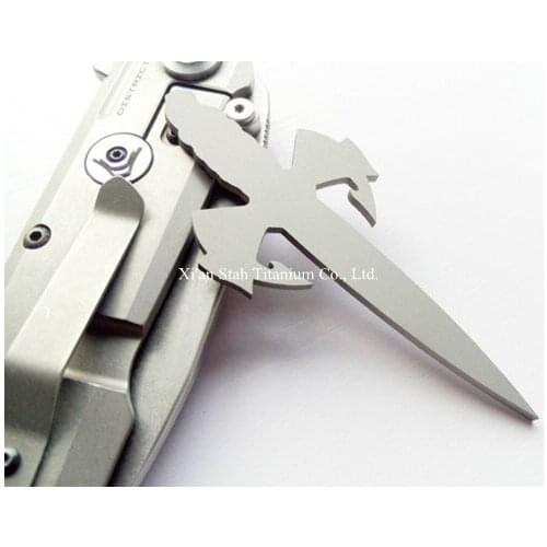 Titanium TC Mini Dagger Hang Decoration Ornament 100mm Long Matte Surface
