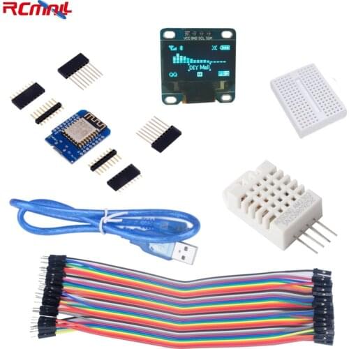 RCmall ESP-8266 esp8266 WEMOS Weather Station Kit IOT Starter Kits for arduino with OLED FZ2691