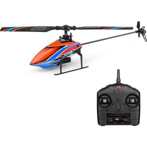 Original WLtoys K127 RC Helicopter Remote Control Helicopter 6-axis Gyro Single Blade RC Aircraft RC Plane Fixed Height 4CH RTF