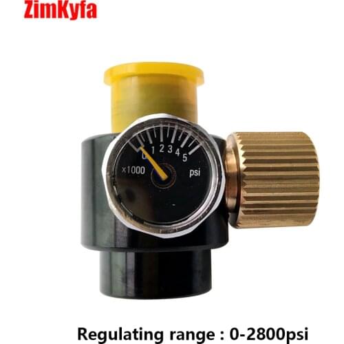 Paintball PCP Air Gun Tank Cylinder Regulator Adjustable Pressure 0-3000psi 0.825-14NGO