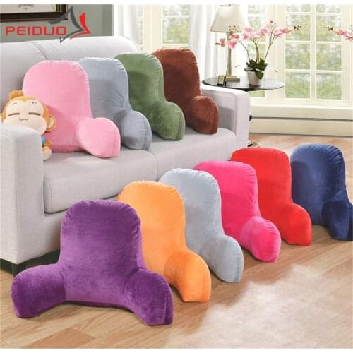 PEIDUO Bed Sitting Comfort Soft Bed Rest Reading Pillow Backrest Lounge Sofa Cushion Back Support Pillows for Sitting in Bed