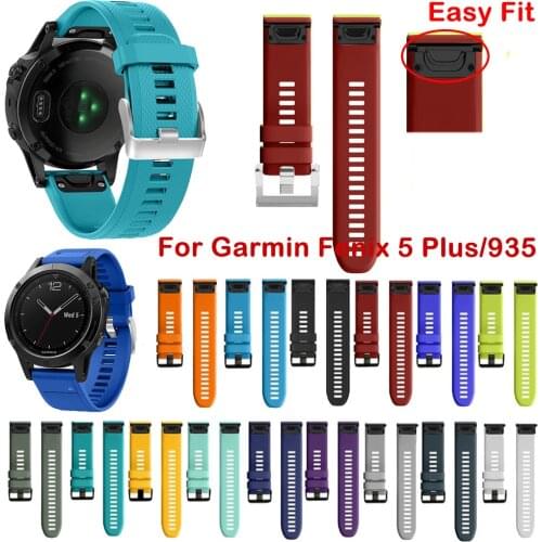 22MM Watchband bracelet for Garmin Fenix 5 Plus Forerunner 935 Watch Quick Release Silicone Easy fit Wrist Band Strap for Fenix5