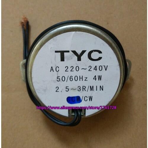 50mm 50TYC 220V 4W Synchronous motor 2.5~3RPM 5-6RPM AC motor micro fan motor ,shaft diameter 5mm