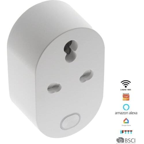 10A tuya Smart Socket WiFi Wireless Switch Smart Plug 220V Power Outlet APP Remote Control Compatible Alexa Google Assistant