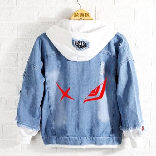 KILL la KILL hoodie Anime cosplay coat Sagiri Izumi jacket spring autumn men Jeans Outerwear