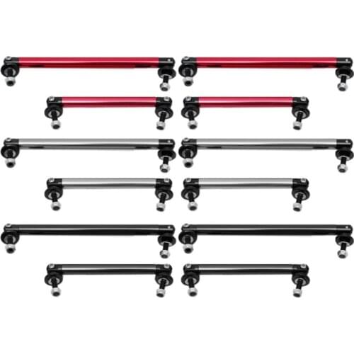 1Pair Adjustable Universal Front Rear Bumper Lip Splitter Strut Brace Rod Support Bar 10cm/15cm