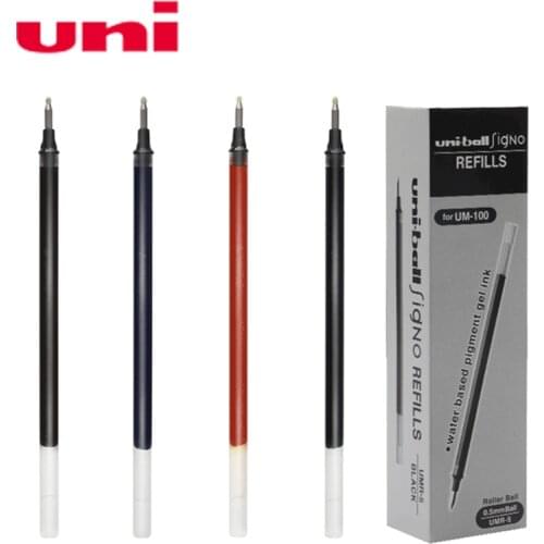 12pcs / lot UNI UMR-5 Gel Refill UM-100 Refill 0.5mm Signature Pen Refill Student Stationery Refill