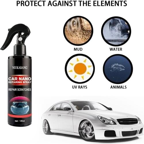 120ML Crystal Ceramic Car Coating Paint Care Nano Hydrophobic Coating Waterproof High Gloss Shine Liquid Polish Wax