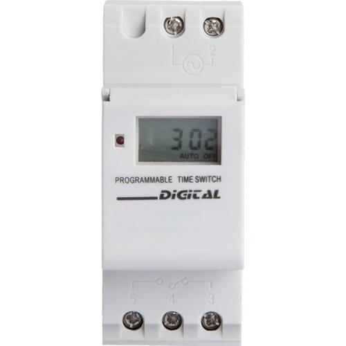 16A LCD Modular Programmer Time Timer Switch White