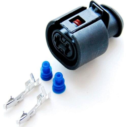 2 Pin Auto Sealed Connector Waterproof Female With Terminal ABS sensor connector plug 6N0 927 997 DJ70250-3.5-21 2P