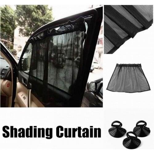 2Pcs Car-styling Car Auto UV Protection Foldable With Suction Cups Breathable Car Window Curtain
