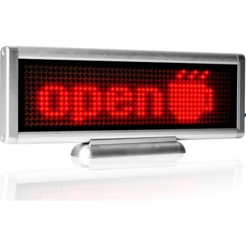 4set/lot 12V car mini led matrix display board with single red