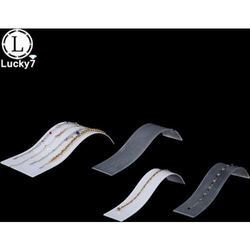 Acrylic Curve & S-shaped Bracelet Necklace Display Stand Jade Necklace Bracelet Support Jewelry Bracelet Holder Counter Display
