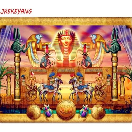 5d diy diamond painting Cross Stitch kits,full Square/round Diamond Embroidery Egyptian Pharaoh Diamond Mosaic Y3317