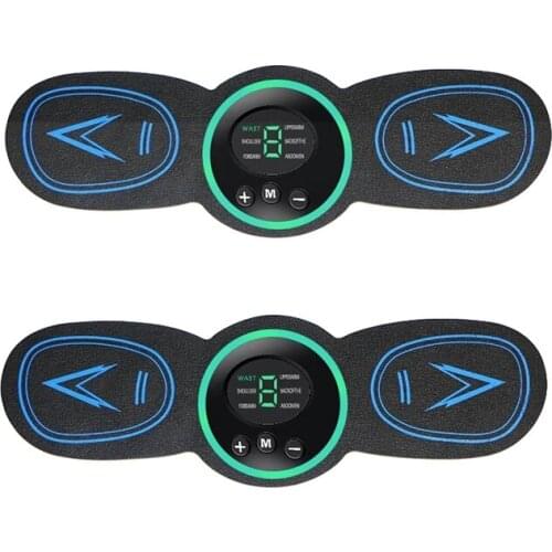 EMS Wireless Smart Muscle Trainer Electric Fitness Abdominal Massage Sticker Rechargeable Body Slimming Massager