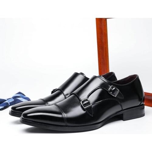 Large Size Tip Laces Business Increased Height Breathable Mens Dresses Leather Shoes Made In China 98