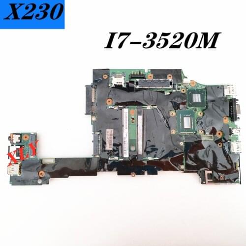 For Lenovo Thinkpad X230 with SR0MU I7-3520M notebook motherboard DDR3 FRU:04X4604