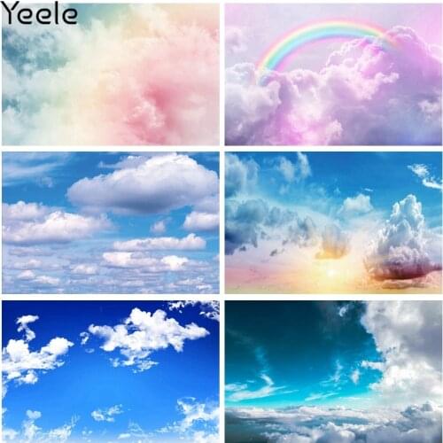 Yeele Landscape Nice Portrait Clouds Sky Small Fresh Photography Backdrop Personalized Photographic Backgrounds For Photo Studio