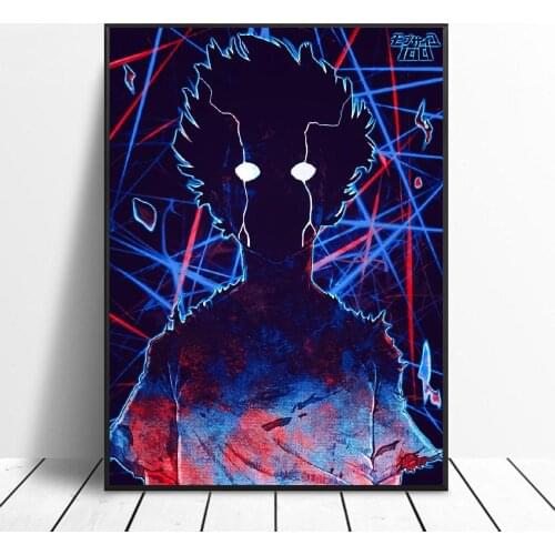 Mob Psycho Canvas Painting Art Print Poster Picture Wall Modern Minimalist Bedroom Living Room Decoration
