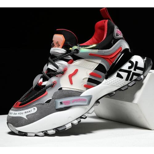 Men dad Sneakers vintage Lace Up Casual Breathable Mesh Shoes Spring Summer Lightweight Sneakers Men Footwear Zapatillas Hombre