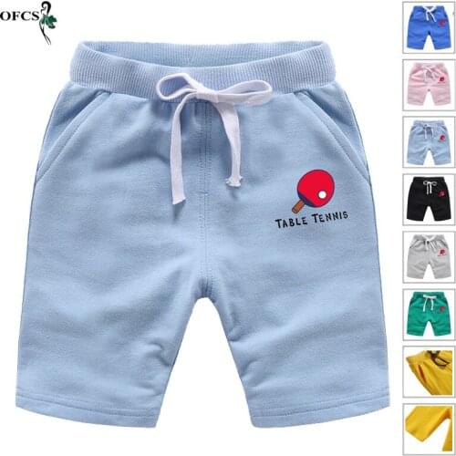 Summer Child 100% Cotton Shorts Boy Girl Brand Cartoon Elastic Waist Design Toddler Panties Kids Beach Short Sports Casual Pants