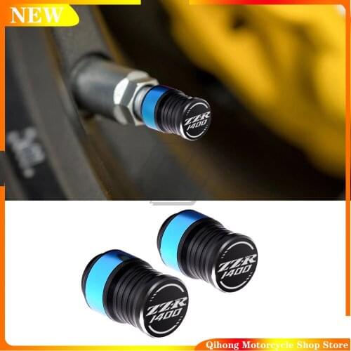 Motorcycle Accessorie Wheel Tire Valve Stem Caps CNC Airtight Covers For Kawasaki ZZR1400 ZZR 1400